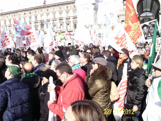 Milano - Manifestazione 20 gennaio 2012